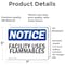 Signmission Facility Uses Flammables OSHA Notice Sign, Vinyl Decal, 7in W x 5in L, 2PK OS-2PACK-NS-D-57-L-12403 - alternate 4